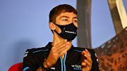 George Russell of Great Britain and Williams talks during the drivers press conference during previews for the F1 Grand Prix of Styria at Red Bull Ring on July 9 2020 in Spielberg, Austria.