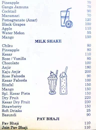 Patel Ice Cream menu 5