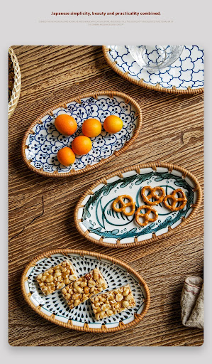 Title 7, Vietnam Rattan Japanese Creative Ceramic Fruit ...