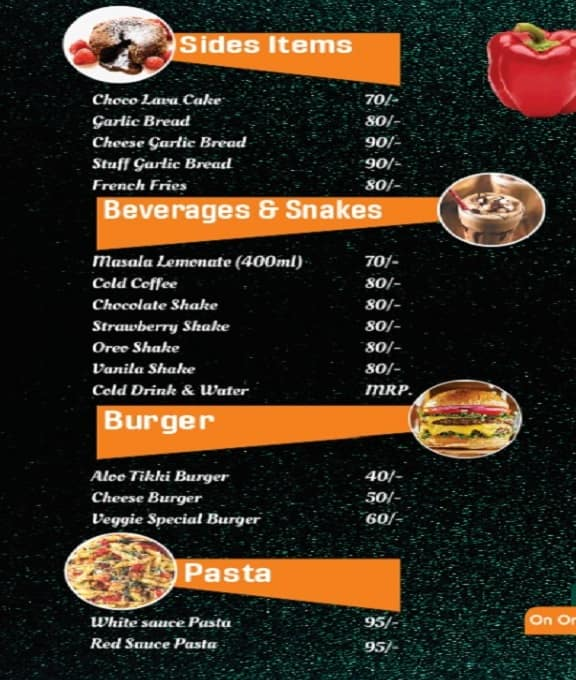 Garyam Garyam Pizza menu 