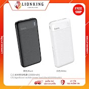 Sạc Dự Phòng Hoco Cj1 Dung Lượng 10.000Mah Có Đèn Bao Pin Chính Hãng