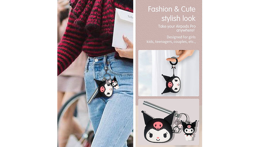 sanrio kuromi fashion style cool airpod pro cases popular gift shop items