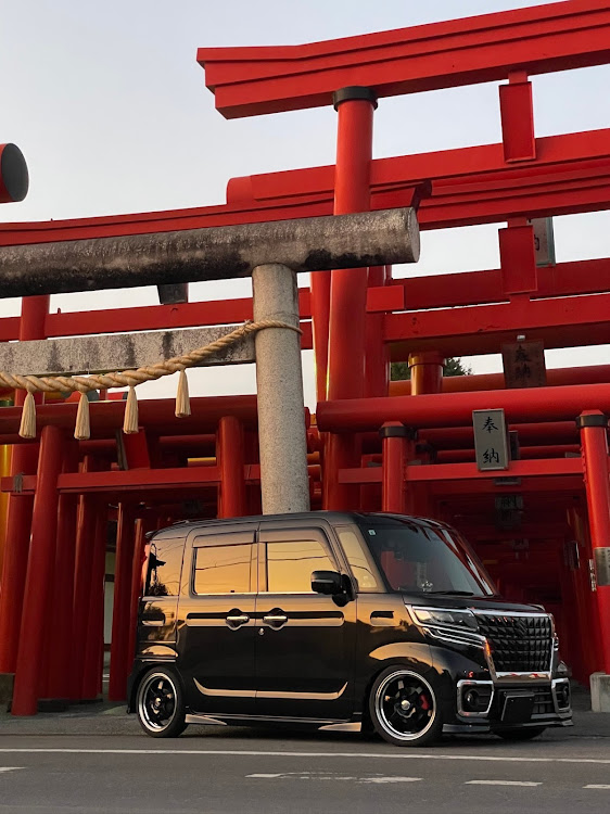 NボックスカスタムのスペーシアカスタムMK53S・小泉稲荷神社⛩・コラボ・カメ活に関するカスタム事例の投稿画像4枚目