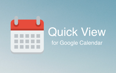 Quick View for Google Calendar small promo image