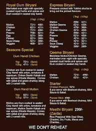 Biryanikhor menu 1