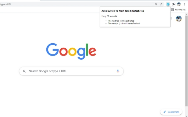 Auto Refresh & Switch Tabs chrome extension
