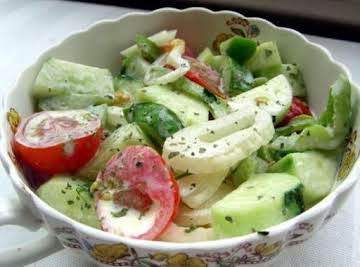 Creamy cucumber Salad