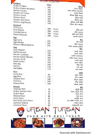 Urban Turban menu 2