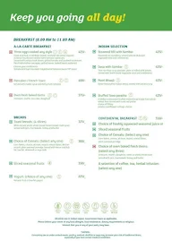 Cafe G - Holiday Inn menu 1