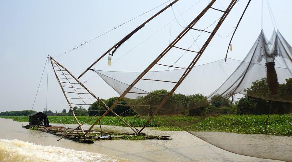 A shrimp farm on Tonle Sap River, Cambodia. Photo: Shutterstock