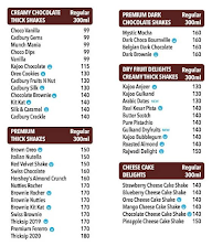 Shake Tank menu 2