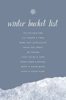 Winter Bucket List - Pinterest Pin item