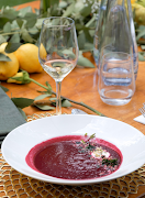 Chef Ofentse Morake’s beetroot soup.