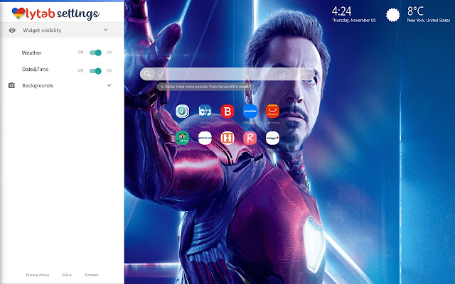 Iron Man Endgame I Love You 3000 New Tab