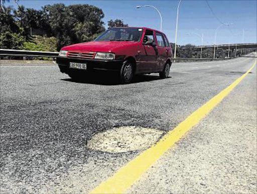 A 75-year-old East London cyclist is fighting for his life in the intensive care unit at the Life Beacon Bay hospital after his bicycle hit a deep pothole in the North East Express Way yesterday morning.PICTURE: MAMELA GOWA