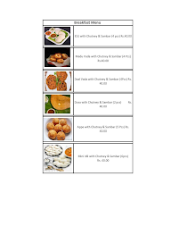 RJ Kitchen menu 1