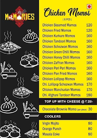 Momories menu 2