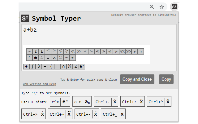 Symbol Typer - Write Math and Symbols Easily Preview image 3