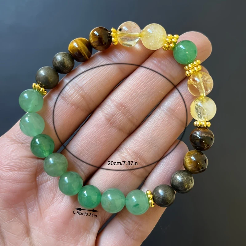 Title 4, Nouveau bracelet de perles vertes. Un accessoir...