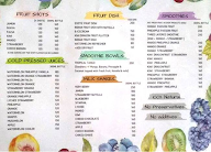 The Fruit Lab menu 1