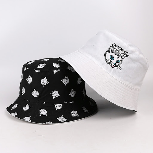 Title 2, Cat print sun hat fisherman hat