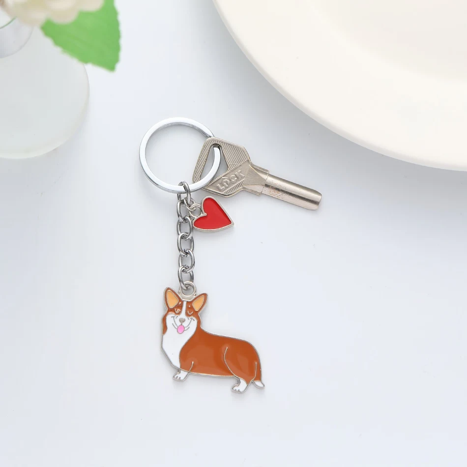 Porte-clés Créatif en Alliage de Zinc Ornement Amour Cadeau Idéal Exprimez Votre Affection Design Unique Durable Léger pour Clés ou Sac