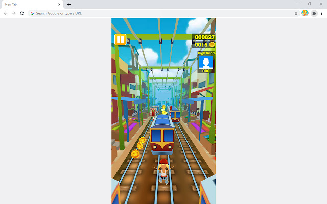 Train Surfers Runner Game chrome extension