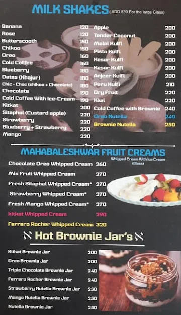 Shahi Durbar menu 