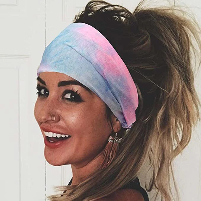 Title 36, Tie-dye dames haarband voor yoga, sport & worko...