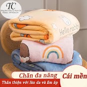 Chăn Tuyết Nhung Sữa Siêu Mềm Mịn - Thoáng Khí - Khổ Rộng 2M X 2M2