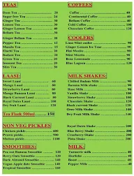Tea House menu 1