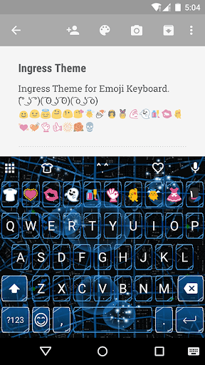 Emoji Keyboard Ingress Theme