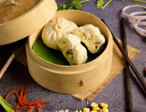 Chicken Cheese Steamed Bao