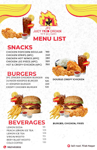 JFC- Juicy Fried Chicken menu 1