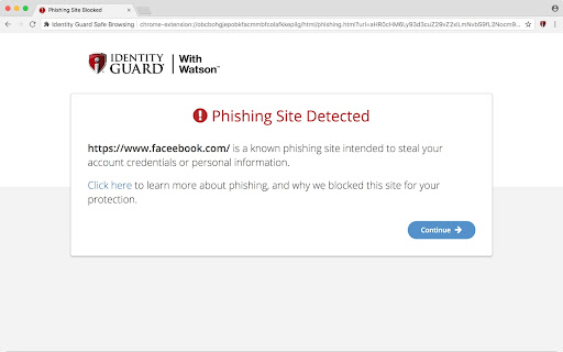 Identity Guard Safe Browsing