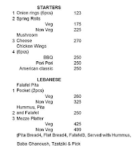 Sardar Ji Cafeteria menu 1