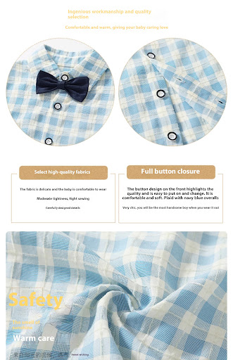 Title 4, Childrens Suit Summer Short-sleeved Overalls