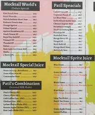 Patil Juice Centre menu 1