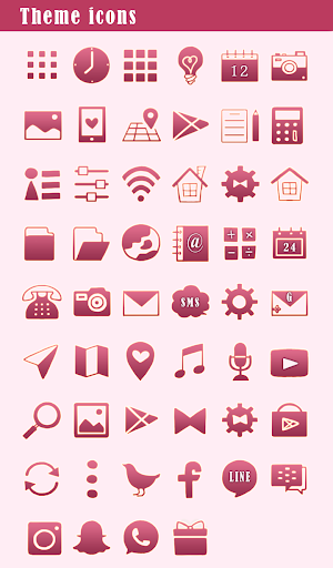 Screenshot Pink Marble Theme