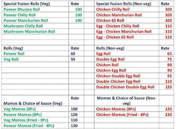 Food Nation menu 