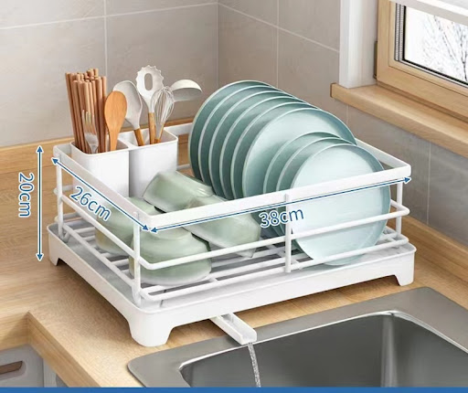 Title 1, Multi-functional Kitchen Storage Rack with Drai...
