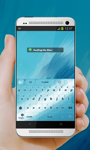 免費下載個人化APP|Light Blue Shine GO Keyboard app開箱文|APP開箱王