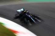 Valtteri Bottas of Finland driving the (77) Mercedes AMG Petronas F1 Team Mercedes W11 on track during final practice for the F1 Grand Prix of Italy at Autodromo di Monza on September 05, 2020 in Monza, Italy.