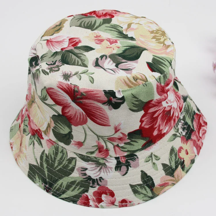 Lente en zomer dames kleine bloemen zonnehoed zonnehoed