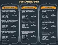 Diet Zone menu 1