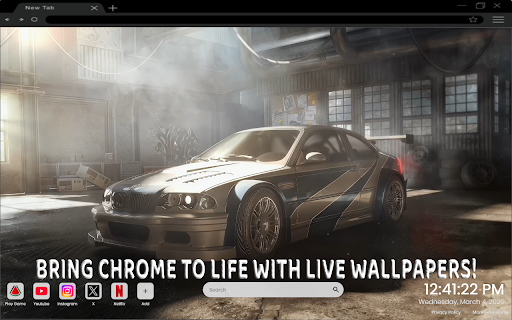 BMW M3 GTR Legend Live Wallpaper screenshot 2