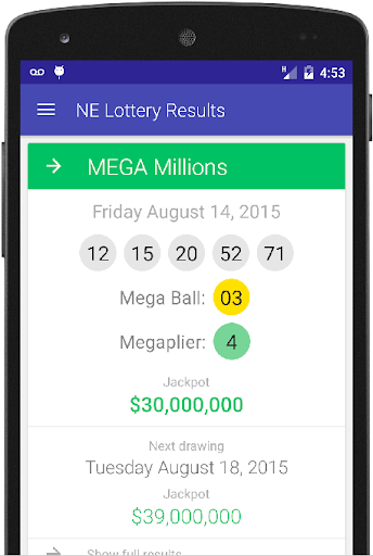 NE Lottery Results