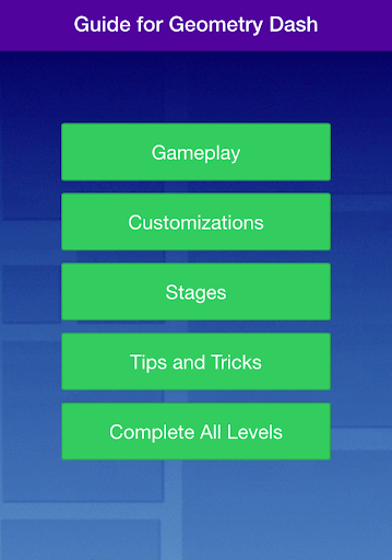 Guide for Geometry Dash