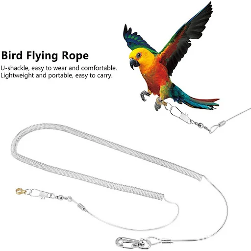 4-10M Pet Bird Parrot Flying Rope Cockatiels Starling Bird Pet Leash Kits Anti-bite Outdoor Flying Traction Straps Train
