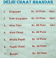 Delhi Special Chaat Corner menu 1